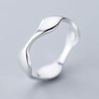 925 Sterling Silver Polished Wavy Ring