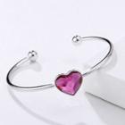 Swarovski Elements Heart Bangle