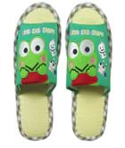 Kerokero Keroppi Fabric Slippers (27cm) 1 Pair