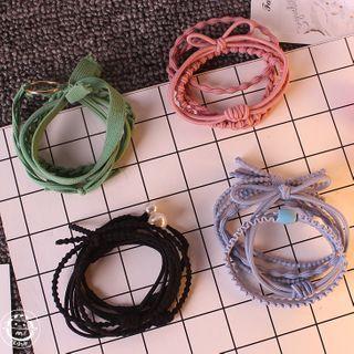 Set Of 4: Hair Tie (assorted Designs)