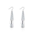 Fashion Geometric Triangle Earrings Silver - One Size