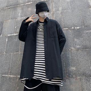 Long-sleeve Irregular Shirt