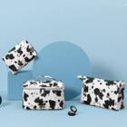 Milk Cow Print Faux Leather Makeup Bag (various Designs) / Set