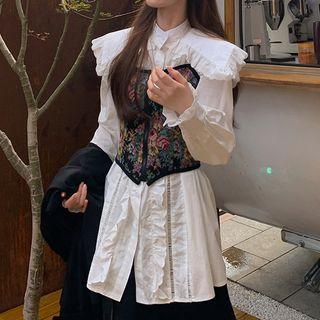 Ruffle Shirt / Spaghetti Strap Top