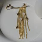Metal Fringe Earring 1pc - Right Ear - Gold - One Size