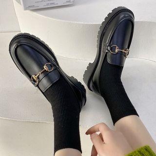 Platform Block Heel Loafers (various Designs)
