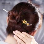 Gemstone Floral Hair Stick As Shown In Figure - 17.5cm
