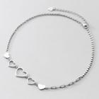 925 Sterling Silver Hollow Heart Necklace S925 Sterling Silver - 1 Piece - Silver - One Size