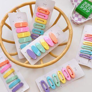 Set Of 6: Plain Hair Clip