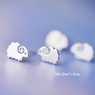 Sterling Silver Sheep Earring