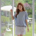 Banded-hem Loose-fit T-shirt