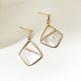 Shell Drop Earring 1 Pair - Stud Earring - As Shown In Figure - One Size