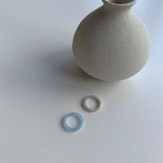 Faux-jade Band Ring
