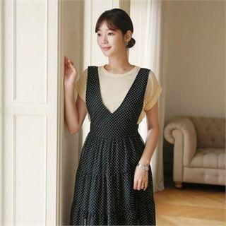 Polka-dot Jumper Skirt