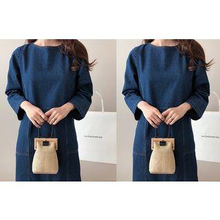 Pocket-detail Denim Midi Dress