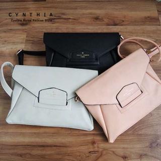 Faux-leather Envelope Cross Bag
