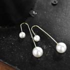 Faux-pearl Threader Earrings