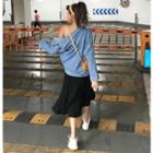 Lightweight Denim Jacket + Camisole / Midi Skirt