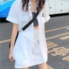 Koran Character Short-sleeve Shirt / Skirt