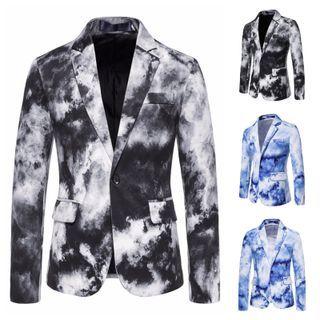 Tie-dye One-button Blazer
