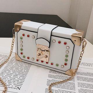 Studded Box Crossbody Bag