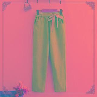 Tie-waist Straight Leg Jeans