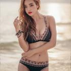 Pattern Trim Bikini