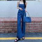 Sleeveless Wide-leg Jumper Jeans As Figure - One Size