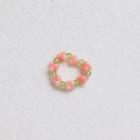 Bubble Bead Ring Peach - One Size