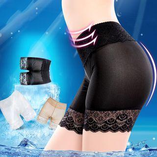 Set Of 2: Lace Panel Under Shorts