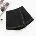 Embroidered Trim Skort