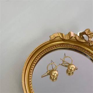 Geometric Stud Earring 1 Pair - Stud Earrings - Gold - One Size