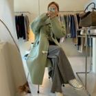 Toggle Trench Coat Green - One Size