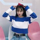Two-tone Cropped T-shirt