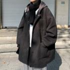 Hooded Pocket Detail Coat