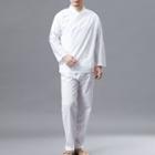 Set: Long-sleeve Hanfu Top + Pants