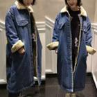 Fleece Linen Denim Coat