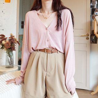 Light Cardigan Pea Pink - One Size