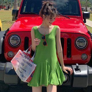 Mini Pleated Tank Dress