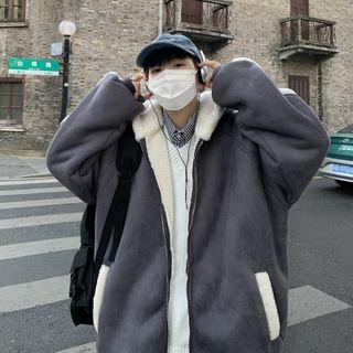 Fluffy-lind Hooded Zip Jacket