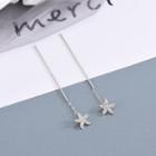 Star Earring 1 Pair - Es410 - Silver - One Size