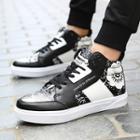 Patterned Lace-up Sneakers