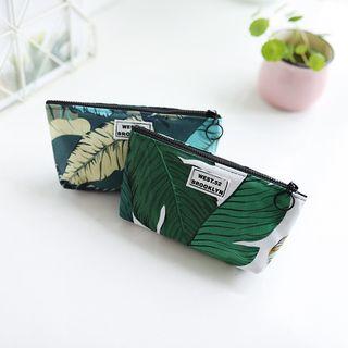 Leaf Print Pouch