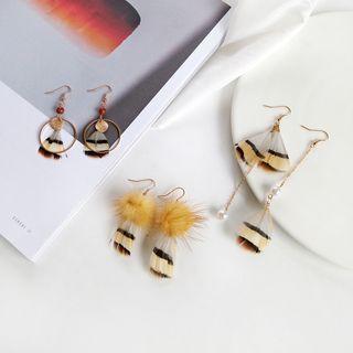 Non-matching Feather Earring