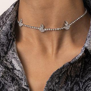 Gourd Rhinestone Choker