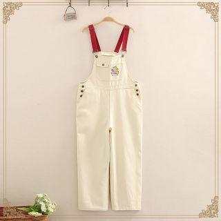 Bear Printed Jumpsuit As Shown In Figure - One Size