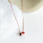 Glaze Hoop Pendant Necklace 1 Pc - Necklace - Multicolor - One Size