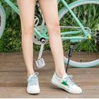 Canvas Contrast Color Accent Sneakers