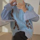 Set : Long-sleeve Shirt + Vest