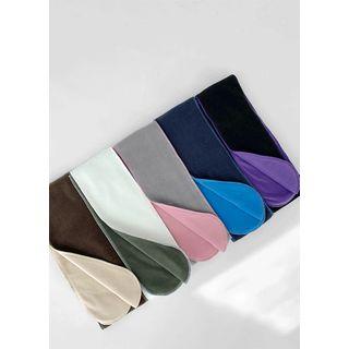 Two-tone Fleece Muffler Scarf